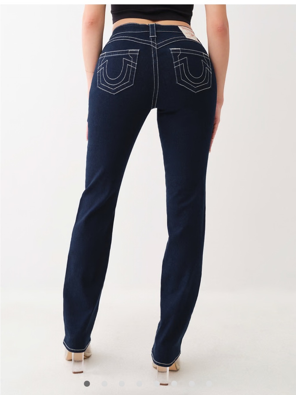 True Religion TRUE BOOTY PERFECTOR CURVY STRAIGHT JEAN in Body Rinse